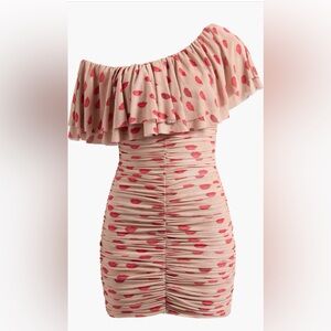 AFRM
Vivian One-Shoulder 
Ruched Mini Dress 
Size L
NWT